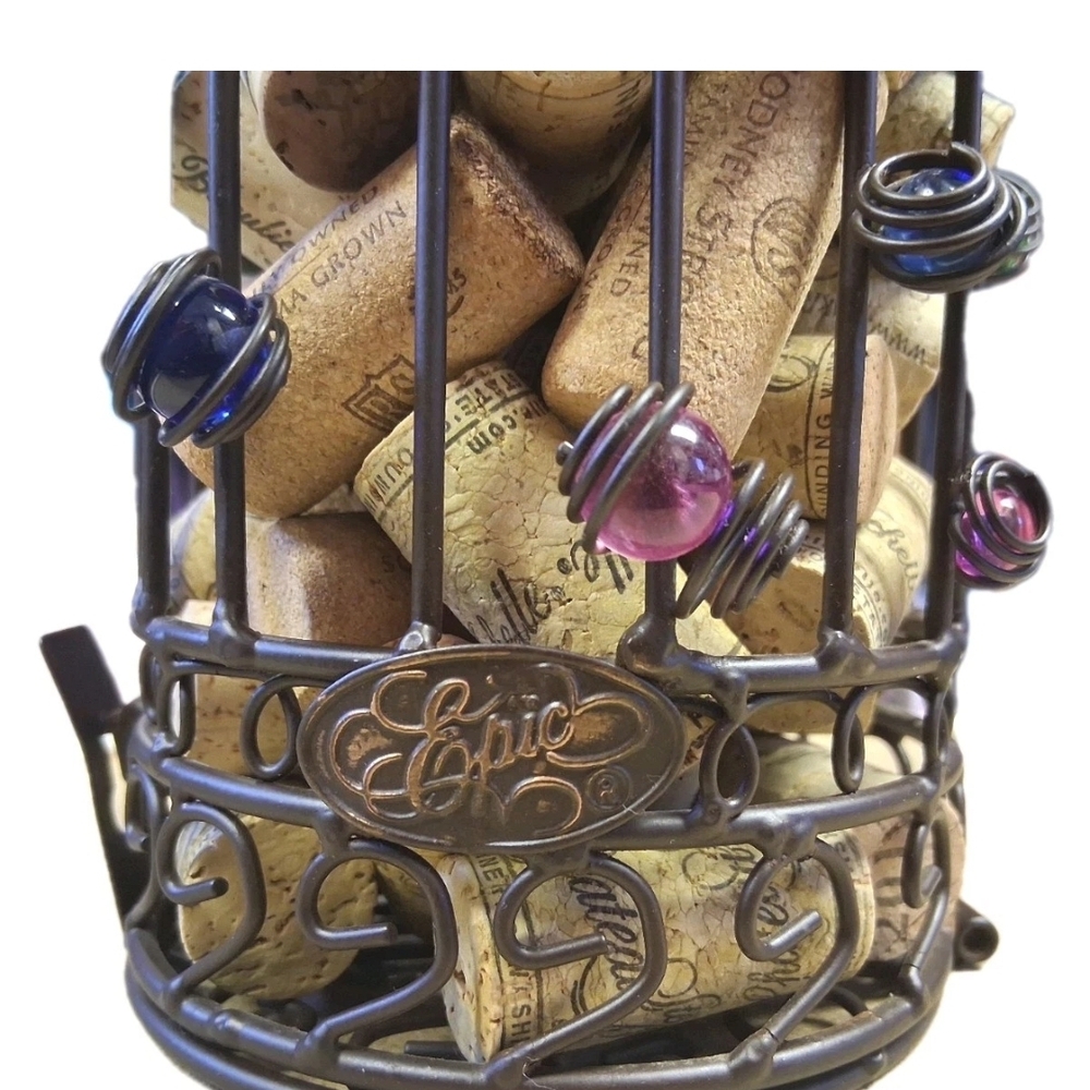 Decorative Wine Cork‎ Holder in Black and Brown - Picture 3 of 3